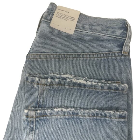 New Agolde 90s Mid Rise Loose Fit Straight Leg Jeans Size 24 In Semi Tropic Wash - Picture 8 of 16